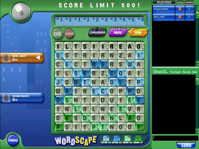 Wordscape Online Party Screenshot 1