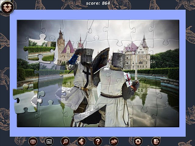 1001 Black Raven Jigsaw large screenshot