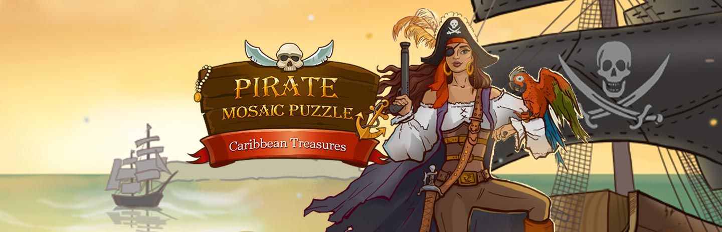 Pirate Mosaic Puzzle - Caribbean Treasures