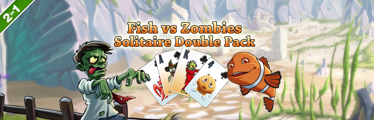 Fish vs Zombies Solitaire Double Pack