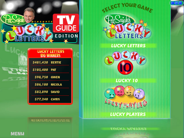 Pat Sajak's Lucky Letters TV Guide Edition large screenshot