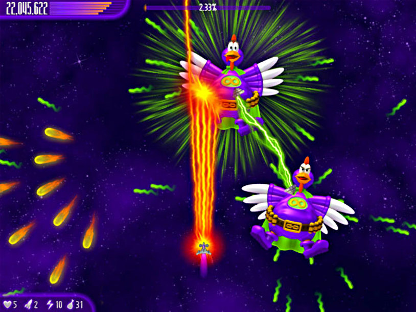 play chicken invaders free