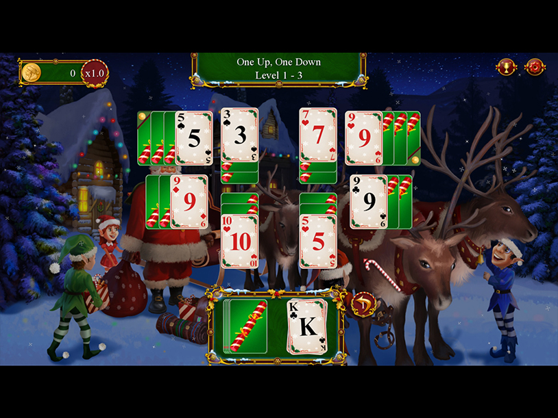 Solitaire Game. Christmas