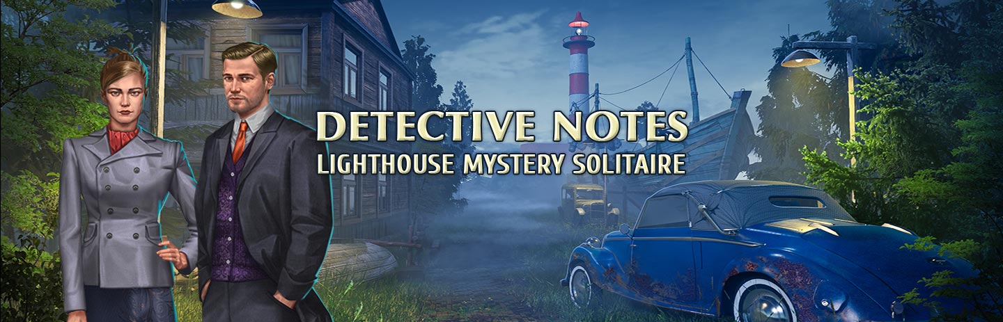 Detective notes - Lighthouse Mystery Solitaire