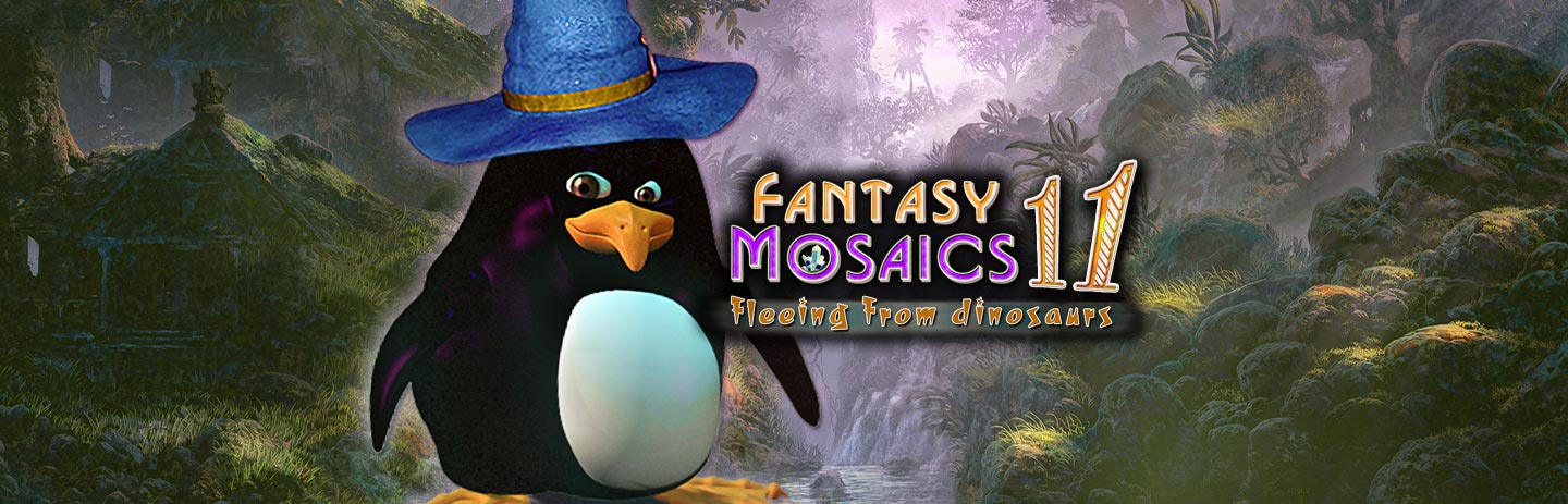 Fantasy Mosaics 11: Fleeing from Dinosaurs