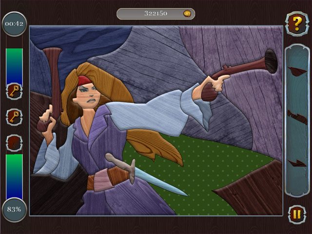 Pirate Mosaic Puzzle - Caribbean Treasures large screenshot