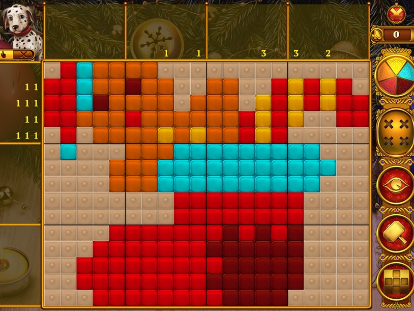 Rainbow Mosaics: Christmas Lights 2 screenshot 3