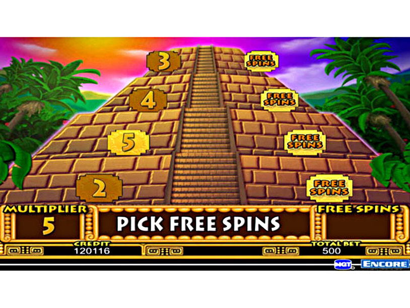 Aztec temple slot game