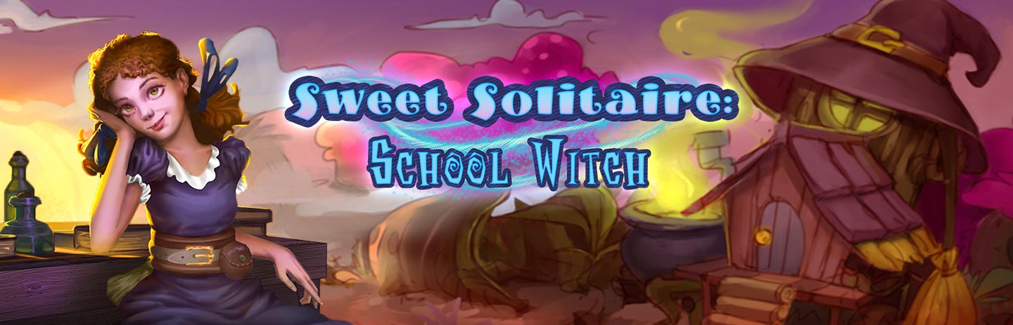 Sweet Solitaire School Witch