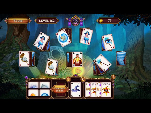Solitaire. Elemental Wizards large screenshot